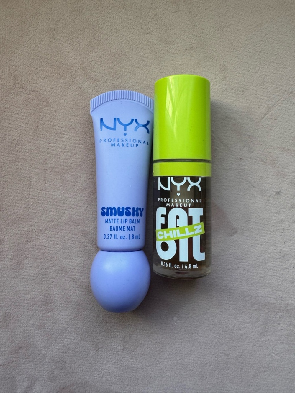 NWT NYX Smushy Matte Lip Balm & Fat Oil Chillz Duo